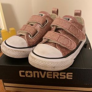 Rose glitter Converse